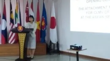 Minister Ono’s participation to the Opening Session of Attachment Programme