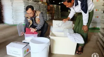 The AHA Centre deployed ASEAN-ERAT members to Myanmar