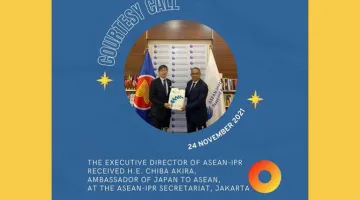The Executive Director of ASEAN-IPR Received H.E. CHIBA Akira, Ambassador of Japan to ASEAN at the ASEAN-IPR Secretariat, Jakarta