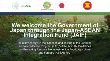 Grow Asia Welcoming JAIF as Key Supporter in the Implementation of Learning and Accreditation Program (LAP) of the ASEAN RAI