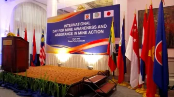 Ambassador Chiba’s Attendance to the Reception of the International Day for Mine Awareness and Assistance in Mine Action