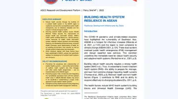 ASEAN Socio-Cultural Community Policy Brief: Building Health System Resilience in ASEAN