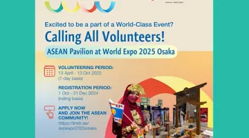 Recruitment: Calling for Volunteers for the ASEAN Pavilion at EXPO 2025 Osaka, Kansai