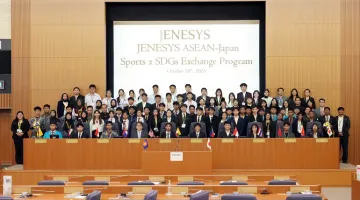Courtesy Call on Parliamentary Vice-Minister SHIMADA by Participants of “JENESYS ASEAN-Japan Sports (Football) x SDGs Exchange” 