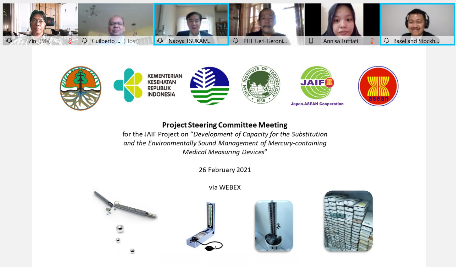 JMT Participates in the Project Steering Committee (PSC) meeting for the “Development of Capacity for the Substitution and the Environmentally Sound Management (ESM) of Mercury-containing Medical Measuring Devices”