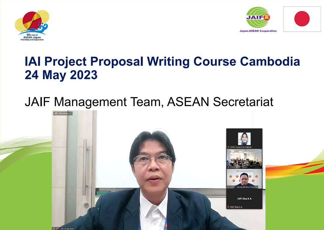 The Fourth Cycle of the Initiative for ASEAN Integration (IAI) Project Proposal Writing Training for Cambodian Officials