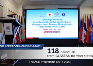 AHA Centre Executive Leadership in Emergency and Disaster Management for ASEAN Programme (ACE LEDMP) Middle Level First Batch Graduation Ceremony