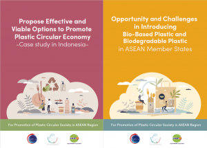 Published Booklets on a Survey on ASEAN Alternative Plastics Policy Trends and Measures to Promote a Plastic Circular Economy in Indonesia