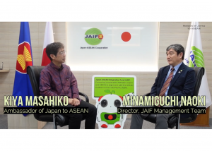 Ambassador KIYA Masahiko of Mission of Japan to ASEAN Interviewed JMT Director Minamiguchi Naoki