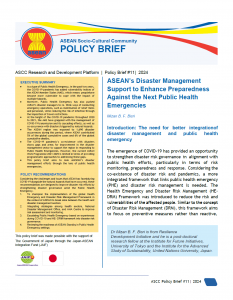 ASEAN Socio-Cultural Community Policy Brief