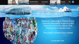 JMT attends the Regional Kick-off Meeting of “Regional Collaborative Research and Capacity Building for Monitoring and Reduction of Marine Debris from Fisheries in Southeast Asia”